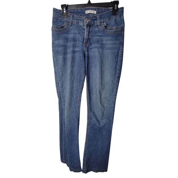 LEE Womens Size 8 Blue Solid Slender Secret Jeans - Picture 7 of 10